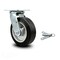 Service Caster 6 Inch Rubber on Aluminum Swivel Caster with Ball Bearing and Swivel Lock SCC SCC-30CS620-RAB-BSL - alternate 1